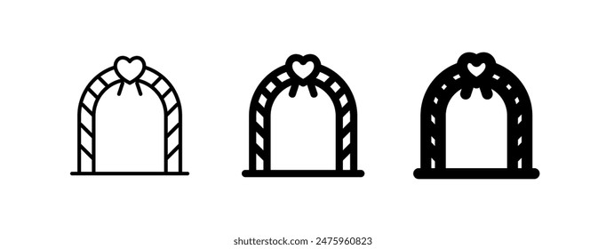 Editable wedding altar vector icon. Wedding, valentine, love, celebration. Part of a big icon set family. Perfect for web and app interfaces, presentations, infographics, etc