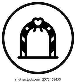 Editable wedding altar vector icon. Wedding, valentine, love, celebration. Part of a big icon set family. Perfect for web and app interfaces, presentations, infographics, etc