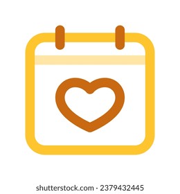 Editable wedding date vector icon. Wedding, valentine, love, celebration. Part of a big icon set family. Perfect for web and app interfaces, presentations, infographics, etc