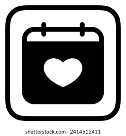Editable wedding date vector icon. Wedding, valentine, love, celebration. Part of a big icon set family. Perfect for web and app interfaces, presentations, infographics, etc