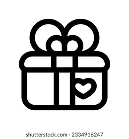 Editable wedding gift vector icon. Wedding, valentine, love, celebration. Part of a big icon set family. Perfect for web and app interfaces, presentations, infographics, etc