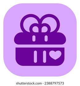 Editable wedding gift vector icon. Wedding, valentine, love, celebration. Part of a big icon set family. Perfect for web and app interfaces, presentations, infographics, etc