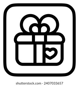 Editable wedding gift vector icon. Wedding, valentine, love, celebration. Part of a big icon set family. Perfect for web and app interfaces, presentations, infographics, etc