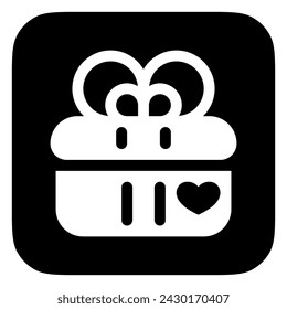 Editable wedding gift vector icon. Wedding, valentine, love, celebration. Part of a big icon set family. Perfect for web and app interfaces, presentations, infographics, etc