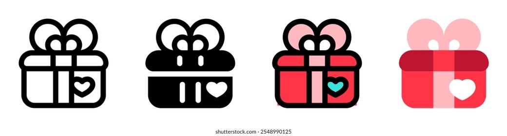 Editable wedding gift vector icon. Wedding, valentine, love, celebration. Part of a big icon set family. Perfect for web and app interfaces, presentations, infographics, etc