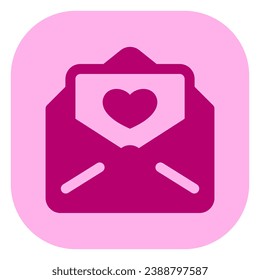 Editable wedding invitation, love letter vector icon. Wedding, valentine, love, celebration. Part of a big icon set family. Perfect for web and app interfaces, presentations, infographics, etc