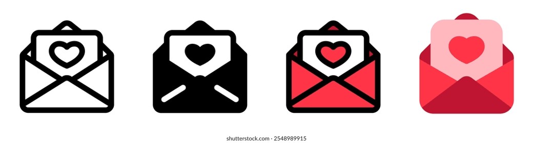 Editable wedding invitation, love letter vector icon. Wedding, valentine, love, celebration. Part of a big icon set family. Perfect for web and app interfaces, presentations, infographics, etc