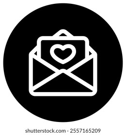 Editable wedding invitation, love letter vector icon. Wedding, valentine, love, celebration. Part of a big icon set family. Perfect for web and app interfaces, presentations, infographics, etc