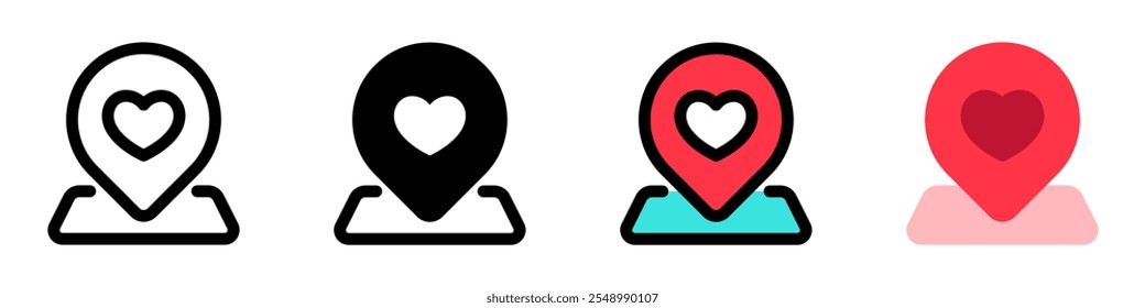 Editable wedding location vector icon. Wedding, valentine, love, celebration. Part of a big icon set family. Perfect for web and app interfaces, presentations, infographics, etc