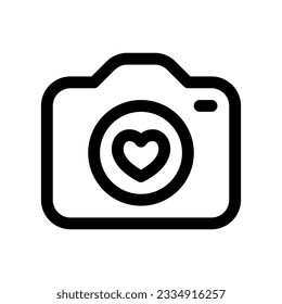 Editable wedding photography vector icon. Wedding, valentine, love, celebration. Part of a big icon set family. Perfect for web and app interfaces, presentations, infographics, etc