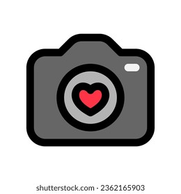 Editable wedding photography vector icon. Wedding, valentine, love, celebration. Part of a big icon set family. Perfect for web and app interfaces, presentations, infographics, etc