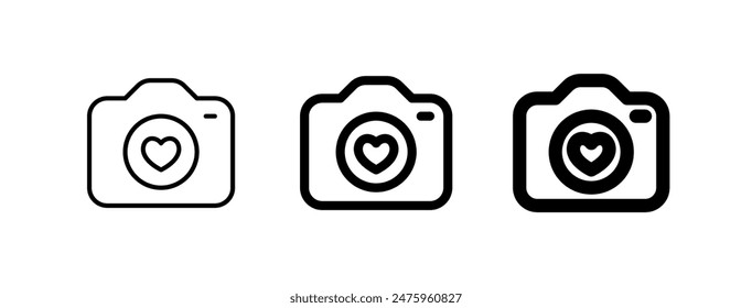 Editable wedding photography vector icon. Wedding, valentine, love, celebration. Part of a big icon set family. Perfect for web and app interfaces, presentations, infographics, etc