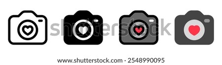 Editable wedding photography vector icon. Wedding, valentine, love, celebration. Part of a big icon set family. Perfect for web and app interfaces, presentations, infographics, etc