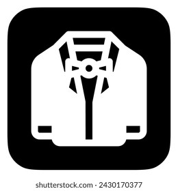 Icono de vector de traje de boda editable. Boda, San Valentín, amor, celebración. Parte de una gran familia de iconos. Perfecto para interfaces web y aplicaciones, presentaciones, infografías, etc