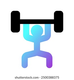 Editable weight lifting vector icon. Part of a big icon set family. Perfect for web and app interfaces, presentations, infographics, etc