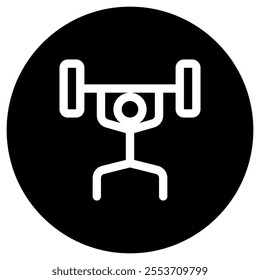 Editable weight lifting vector icon. Part of a big icon set family. Perfect for web and app interfaces, presentations, infographics, etc