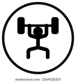 Editable weight lifting vector icon. Part of a big icon set family. Perfect for web and app interfaces, presentations, infographics, etc