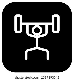 Editable weight lifting vector icon. Part of a big icon set family. Perfect for web and app interfaces, presentations, infographics, etc