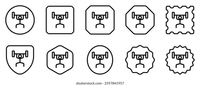 Editable weight lifting vector icon. Part of a big icon set family. Perfect for web and app interfaces, presentations, infographics, etc