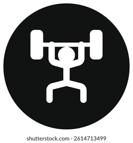 Editable weight lifting vector icon. Part of a big icon set family. Perfect for web and app interfaces, presentations, infographics, etc