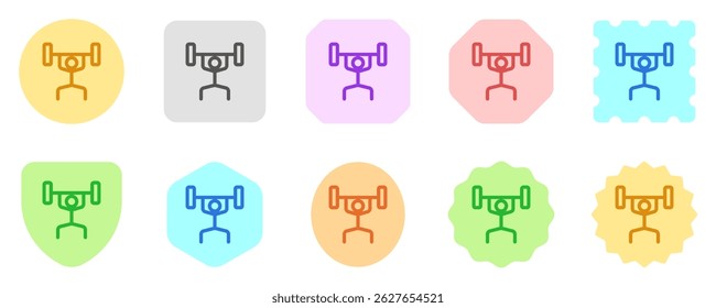 Editable weight lifting vector icon. Part of a big icon set family. Perfect for web and app interfaces, presentations, infographics, etc