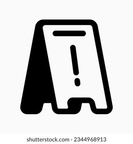 Editable wet floor sign vector icon. Part of a big icon set family. Perfect for web and app interfaces, presentations, infographics, etc