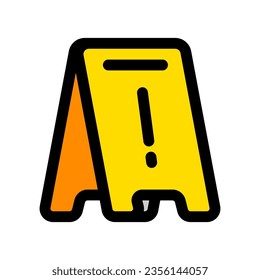 Editable wet floor sign vector icon. Part of a big icon set family. Perfect for web and app interfaces, presentations, infographics, etc
