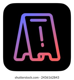 Editable wet floor sign vector icon. Part of a big icon set family. Perfect for web and app interfaces, presentations, infographics, etc