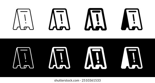 Icono de Vector de letrero de piso húmedo editable. Parte de una gran familia de iconos. Perfecto para interfaces de Web y App, presentaciones, infografías, etc