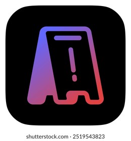 Ícone de vetor de sinal de piso molhado editável. Parte de uma grande família de conjuntos de ícones. Perfeito para interfaces web e app, apresentações, infográficos, etc