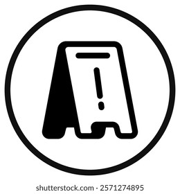 Editable wet floor sign vector icon. Part of a big icon set family. Perfect for web and app interfaces, presentations, infographics, etc