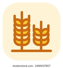 Editable wheat vector icon. Food, farm, staple, plant, field. Part of a big icon set family. Perfect for web and app interfaces, presentations, infographics, etc