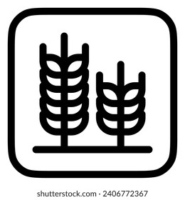 Editable wheat vector icon. Food, farm, staple, plant, field. Part of a big icon set family. Perfect for web and app interfaces, presentations, infographics, etc