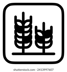 Editable wheat vector icon. Food, farm, staple, plant, field. Part of a big icon set family. Perfect for web and app interfaces, presentations, infographics, etc