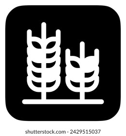 Editable wheat vector icon. Food, farm, staple, plant, field. Part of a big icon set family. Perfect for web and app interfaces, presentations, infographics, etc