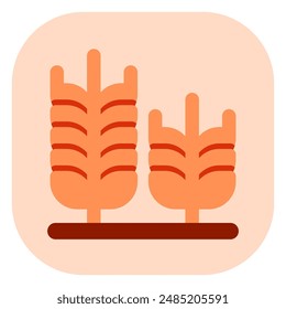 Editable wheat vector icon. Food, farm, staple, plant, field. Part of a big icon set family. Perfect for web and app interfaces, presentations, infographics, etc