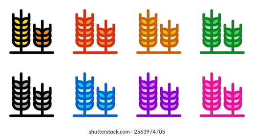 Editable wheat vector icon. Food, farm, staple, plant, field. Part of a big icon set family. Perfect for web and app interfaces, presentations, infographics, etc