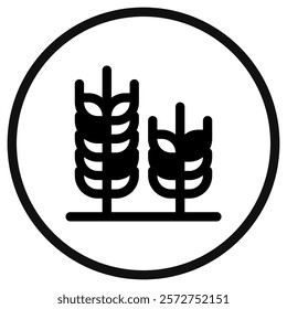 Editable wheat vector icon. Food, farm, staple, plant, field. Part of a big icon set family. Perfect for web and app interfaces, presentations, infographics, etc