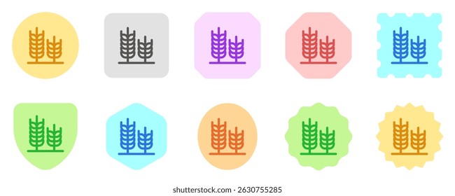Ícone editável do vetor de trigo. Comida, fazenda, grampo, planta, campo. Parte de uma grande família de conjuntos de ícones. Perfeito para interfaces web e app, apresentações, infográficos, etc