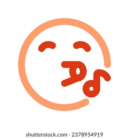 Editable whistle expression emoticon vector icon. Part of a big icon set family. Part of a big icon set family. Perfect for web and app interfaces, presentations, infographics, etc