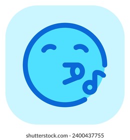 Editable whistle expression emoticon vector icon. Part of a big icon set family. Part of a big icon set family. Perfect for web and app interfaces, presentations, infographics, etc