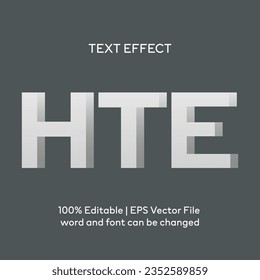 Editable White text effect 3d text style effect mockup template