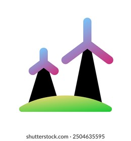 Editable windmill, wind energy, wind tower vector icon. Environment, ecology, eco-friendly. Part of a big icon set family. Perfect for web and app interfaces, presentations, infographics, etc
