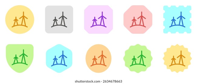 Editable windmill, wind energy, wind tower vector icon. Environment, ecology, eco-friendly. Part of a big icon set family. Perfect for web and app interfaces, presentations, infographics, etc