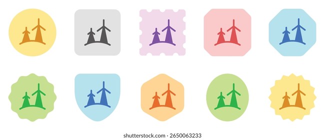 Editable windmill, wind energy, wind tower vector icon. Environment, ecology, eco-friendly. Part of a big icon set family. Perfect for web and app interfaces, presentations, infographics, etc