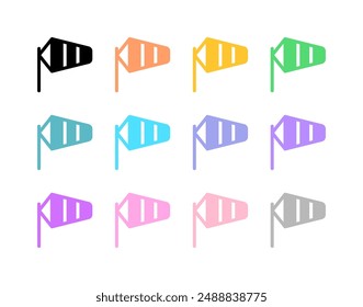 Editable windsock vector icon. Part of a big icon set family. Perfect for web and app interfaces, presentations, infographics, etc