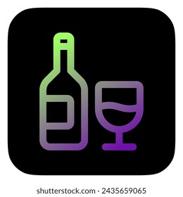 Editable wine vector icon. Part of a big icon set family. Perfect for web and app interfaces, presentations, infographics, etc