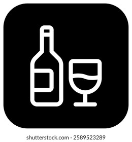 Editable wine vector icon. Part of a big icon set family. Perfect for web and app interfaces, presentations, infographics, etc