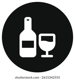Editable wine vector icon. Part of a big icon set family. Perfect for web and app interfaces, presentations, infographics, etc