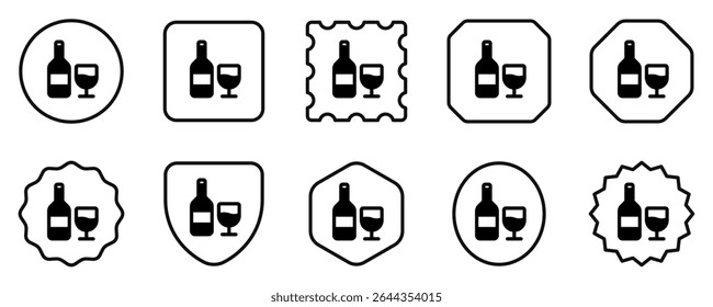 Editable wine vector icon. Part of a big icon set family. Perfect for web and app interfaces, presentations, infographics, etc